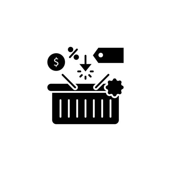 Add Basket Icon Vector Logotype — Stock Vector