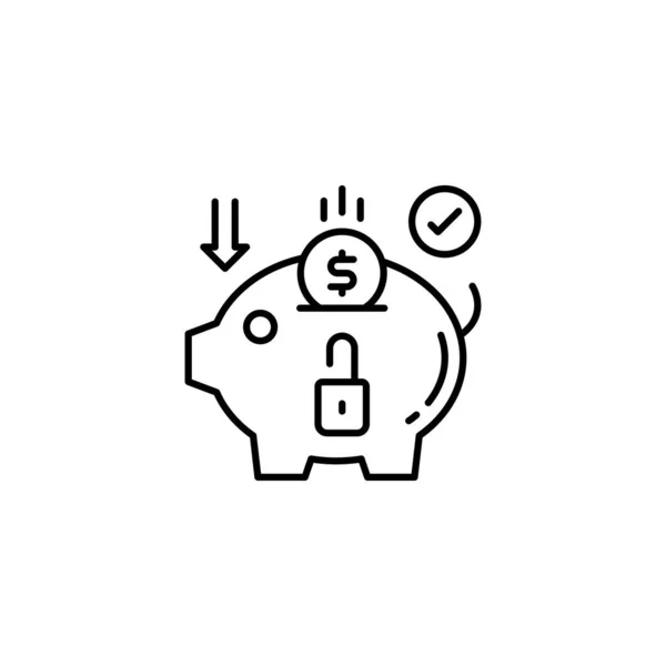 Icono Financiación Vector Logotipo — Archivo Imágenes Vectoriales