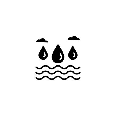 Su Kaynakları vektör simgesi. Logotype