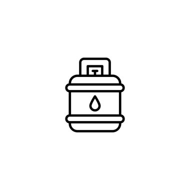 Gaz simgesi vektörde. Logotype