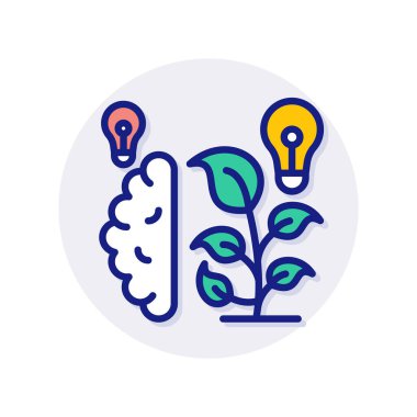 Vektör olarak Yeşil Yenilik simgesi. Logotype