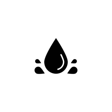Su Damlası simgesi vektörde. Logotype