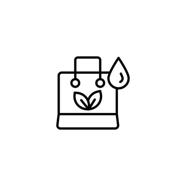 Icône Eco Bag Vecteur Logotype — Image vectorielle