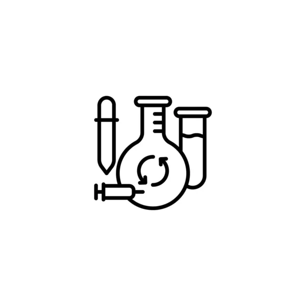 Medical Waste Icon Vector Logotype — Stock Vector