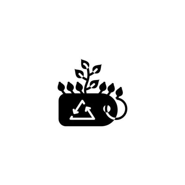 Eco Tag Symbol Vektor Logotyp — Stockvektor