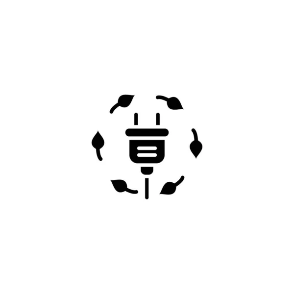 Icône Énergie Verte Vecteur Logotype — Image vectorielle