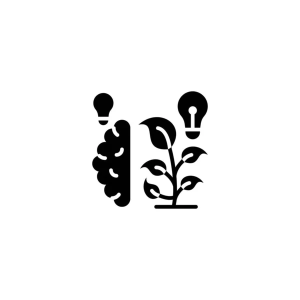 Icône Innovation Verte Dans Vecteur Logotype — Image vectorielle