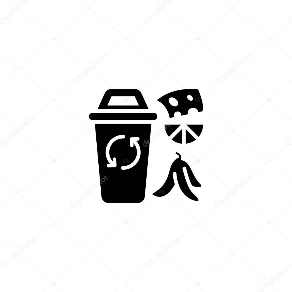 Waste Food icon in vector. Logotype