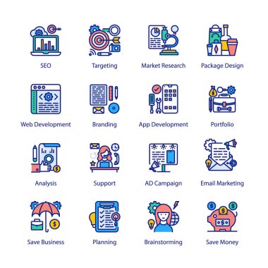 Simgeleri Doldurulan Kurum - Dokunuldu, Vektörler