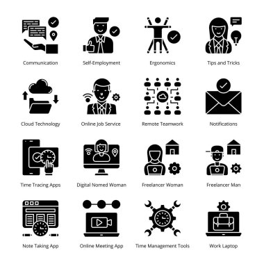 Ev Glifi Simgelerinden Çalışma - Katı, Vektörler