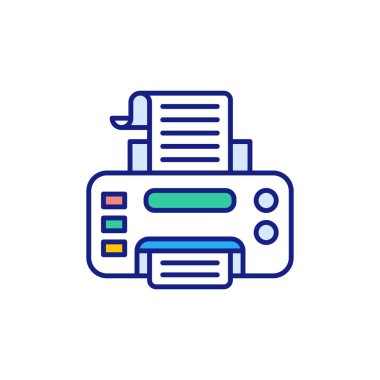 Vektör olarak yerel yazdırma simgesi. Logotype