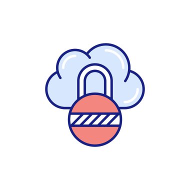 Veri Güvenlik simgesi vektörde. Logotype