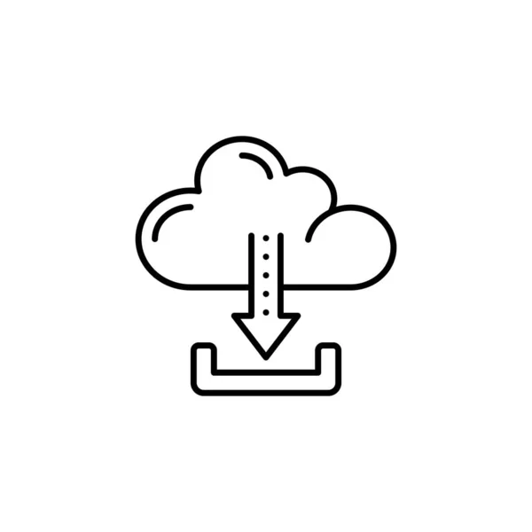 벡터에서 다운로드 아이콘 — 스톡 벡터