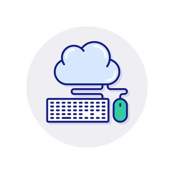 Εικονίδιο Cloud Computing Διάνυσμα Λογότυπο — Διανυσματικό Αρχείο