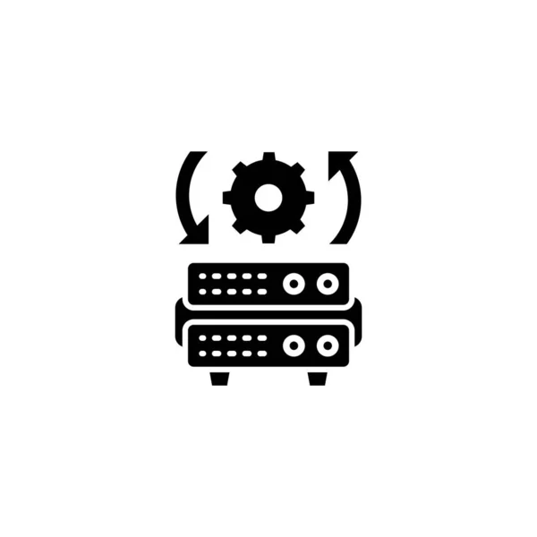 Icono Procesamiento Datos Vector Logotipo — Archivo Imágenes Vectoriales