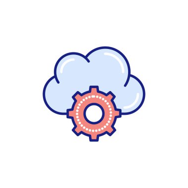 Ayarlar simgesi vektörde. Logotype