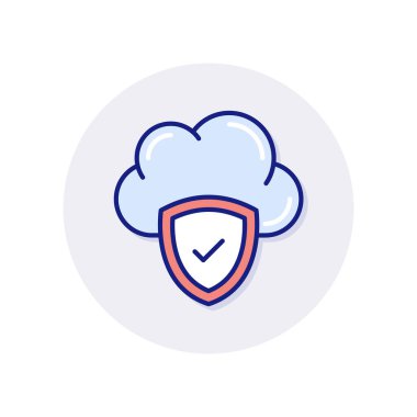 Veri Güvenliği simgesi vektörde. Logotype