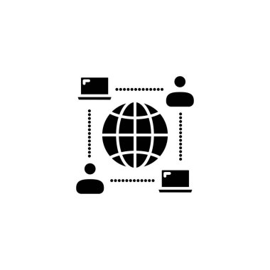 Sistem ağ simgesi vektörü. Logotype