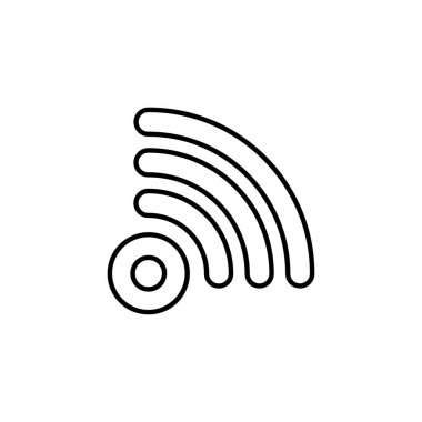 Wlan simgesi vektörde. Logotype