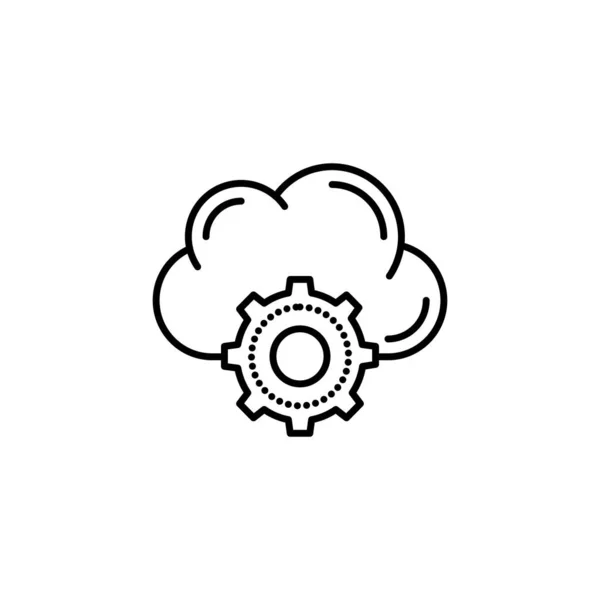 Icono Configuración Vector Logotipo — Vector de stock