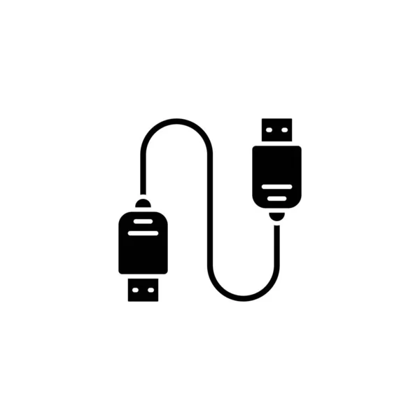 Usb Verbindungssymbol Vektor Logotyp — Stockvektor