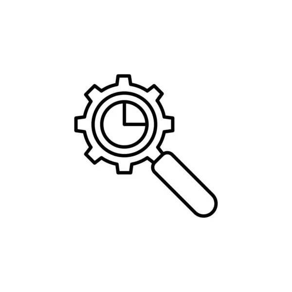 Icono Optimización Búsqueda Vector Logotipo — Vector de stock
