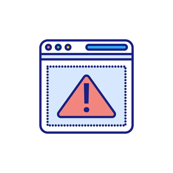 Alert Message Icon Vector Logotype — Stock Vector