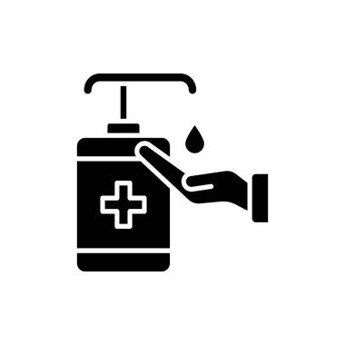 El dezenfektanı ikonu. Logotype