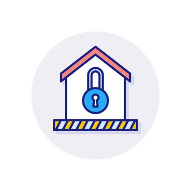 Simgeyi vektörle kilitle. Logotype