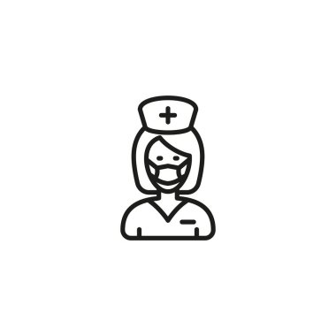 Hemşire ikonu. Logotype