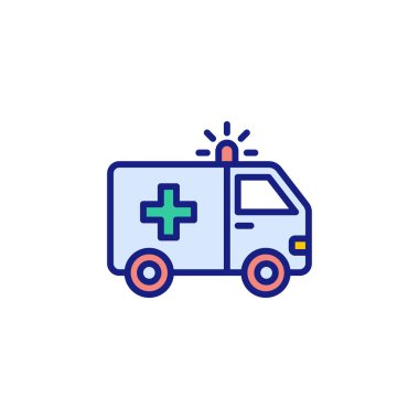 Vektör olarak ambulans simgesi. Logotype