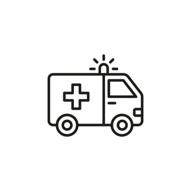 Vektör olarak ambulans simgesi. Logotype