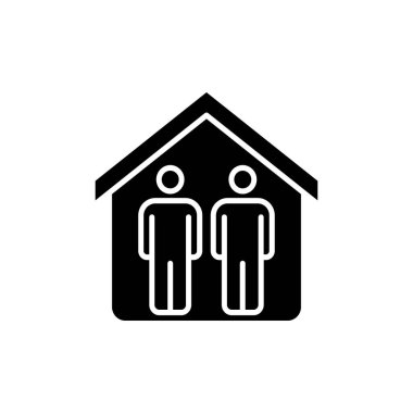 14 Gün Kendini Karantina ikonu. Logotype