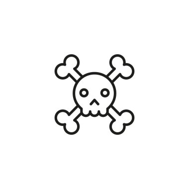 Vektör olarak ölüm ikonu. Logotype