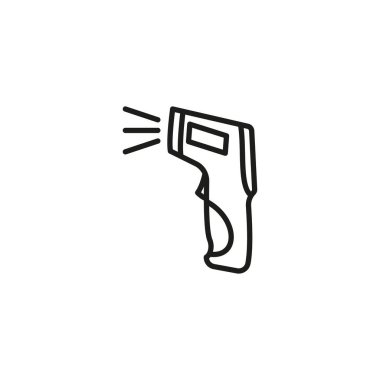 Termometre Silah ikonu vektör içinde. Logotype