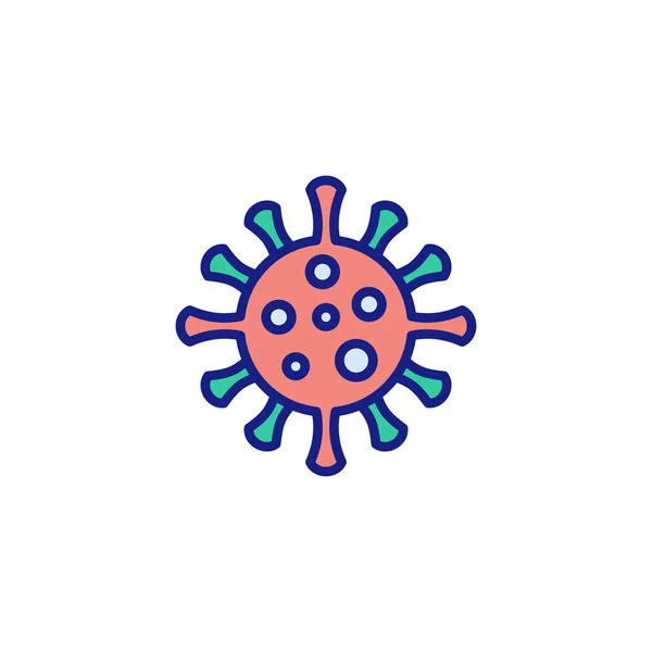 Icône Coronavirus Dans Vecteur Logotype — Image vectorielle