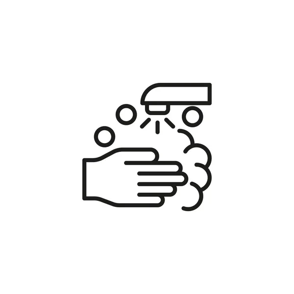 Hand Tvätta Ikonen Vektor Logotyp — Stock vektor