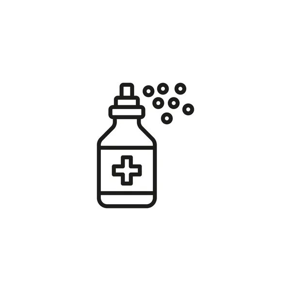 Icono Spray Antiséptico Vector Logotipo — Vector de stock