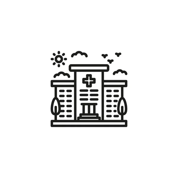 Значок Лікарні Векторі Логотип — стоковий вектор