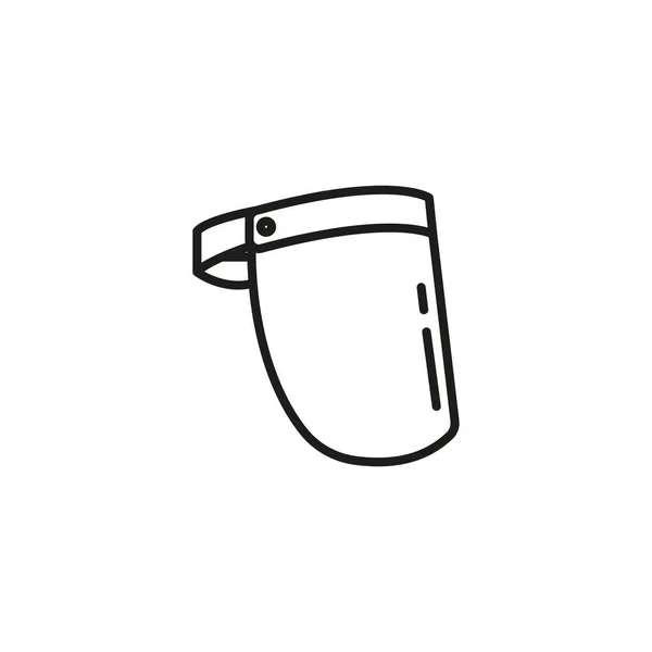 Icône Face Shield Dans Vecteur Logotype — Image vectorielle
