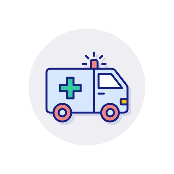 Ambulance Icoon Vector Logotype — Stockvector