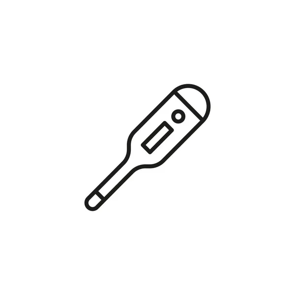 Digitales Thermometer Symbol Vektor Logotyp — Stockvektor