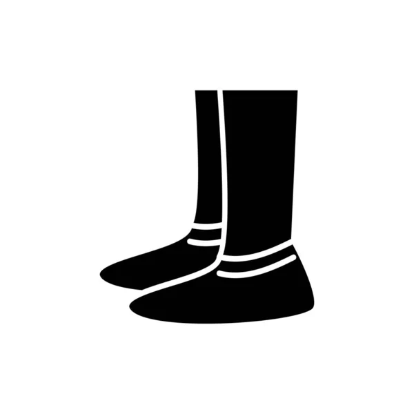 Boot Covers Ícone Vetor Logotipo —  Vetores de Stock