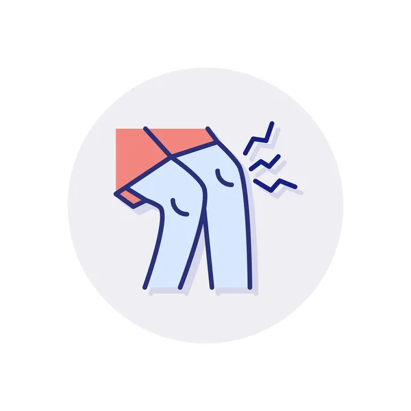 Schmerzen Den Gelenken Symbol Vektor Logotyp — Stockvektor