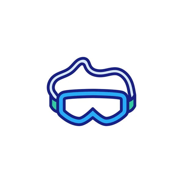 Szemüveg Ikon Vektorban Logotípus — Stock Vector