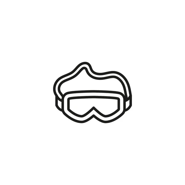 Goggles Icoon Vector Logotype — Stockvector