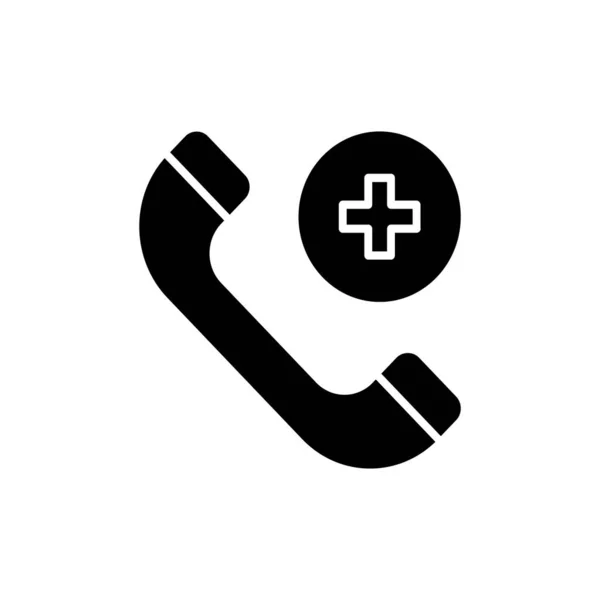 Appelez Icône Docteur Vecteur Logotype — Image vectorielle