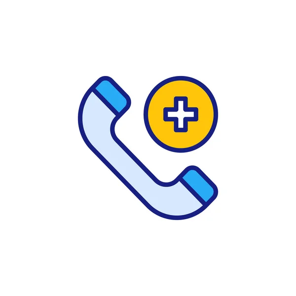 Appelez Icône Docteur Vecteur Logotype — Image vectorielle