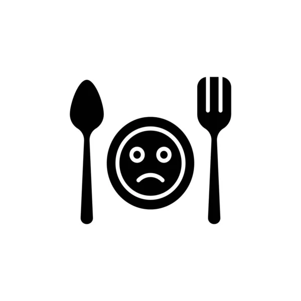 Loss Appetite Icon Vector Logotype — Stock Vector