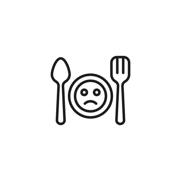 Loss Appetite Icon Vector Logotype — Stock Vector